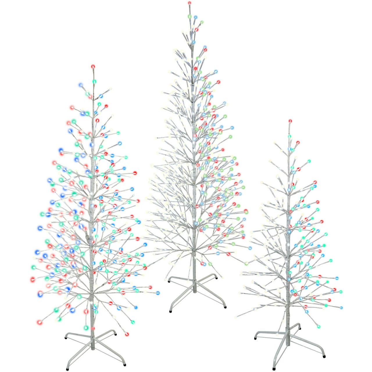Fraser Hill Farm Set Of 3 Color Changing Birch Trees, 4-Ft., 5.5-Ft., 6.5-Ft., In Warm White And Multi-Color LED Lights 13 Fraser Hill Farm Set Of 3 Color Changing Birch Trees, 4-Ft., 5.5-Ft., 6.5-Ft., In Warm White And Multi-Color LED Lights - Image 13