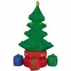 Fraser Hill Farm 6.5-Ft. Tall Animated Rotating Christmas Tree W/ Gifts, Inflatable W/ Lights, Storage Bag