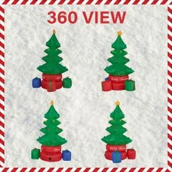 Fraser Hill Farm 6.5-Ft. Tall Animated Rotating Christmas Tree W/ Gifts, Inflatable W/ Lights, Storage Bag -Christmas store unnamed file 530