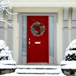 Fraser Hill Farm Frosted 24-in Wreath And 9-ft Garland Set W/ Red Berries, Plaid Bows, Rustic Bells 10 Fraser Hill Farm Frosted 24-in Wreath And 9-ft Garland Set W/ Red Berries, Plaid Bows, Rustic Bells -Christmas store unnamed file 639
