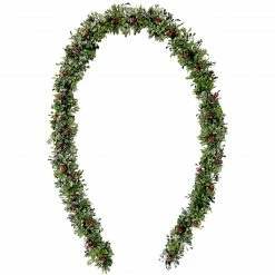 Fraser Hill Farm Frosted Faux Boxwood 20-in. Wreath And 9-ft. Garland Set W/ Red Berries -Christmas store unnamed file 650