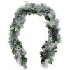Fraser Hill Farm 6-Ft. Christmas Snow Flocked Garland With Pinecones