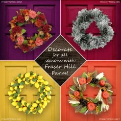 Fraser Hill Farm 6-Ft. Christmas Snow Flocked Garland With Pinecones -Christmas store unnamed file 711