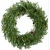 Fraser Hill Farm 36-In. Norway Pine Artificial Holiday Wreath With Multi-Colored Battery-Operated LED String Lights