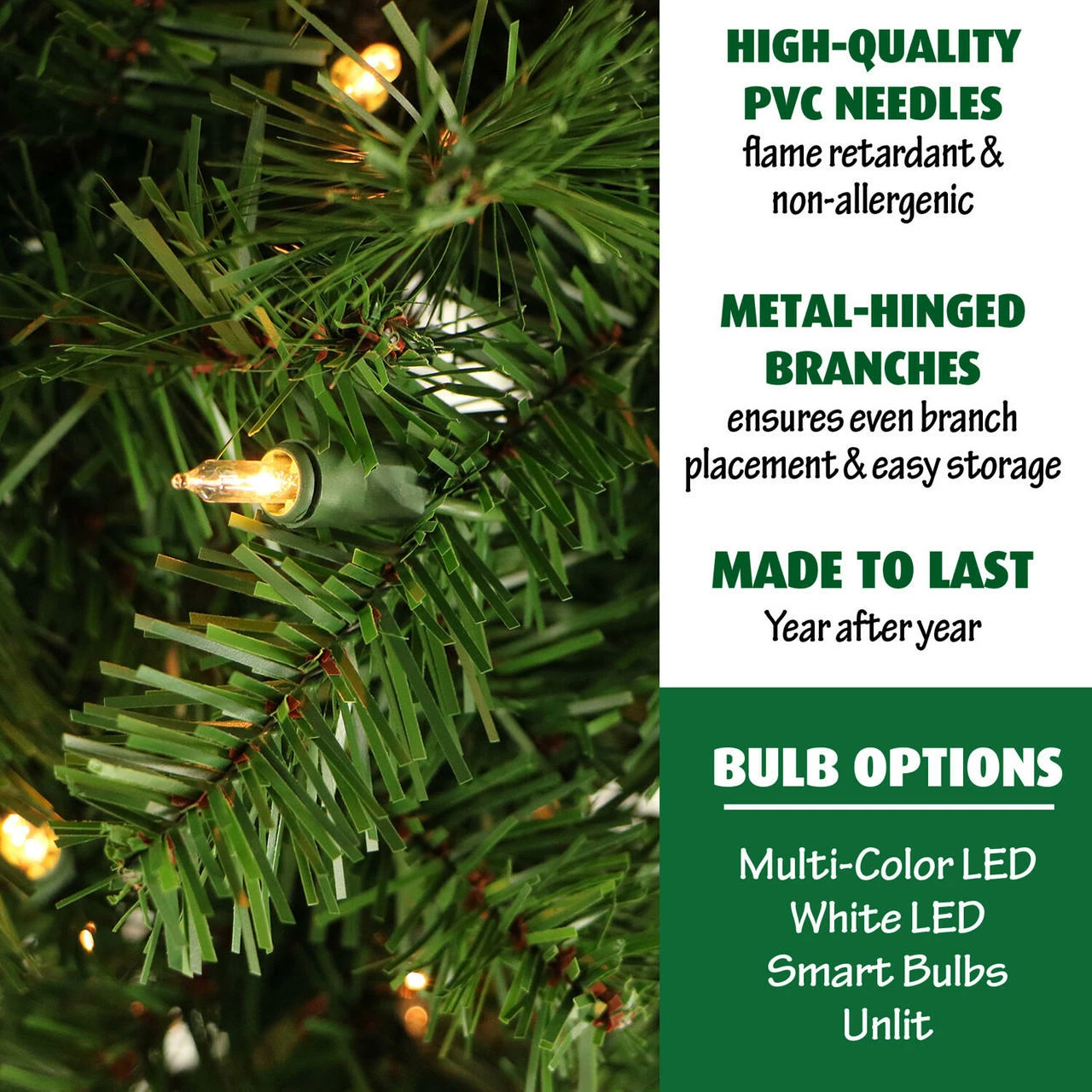 Fraser Hill Farm 9-Ft. Colorado Fir Artificial Holiday Garland W/ Battery-Operated Clear LED String Lighting 6 Fraser Hill Farm 9-Ft. Colorado Fir Artificial Holiday Garland W/ Battery-Operated Clear LED String Lighting - Image 6