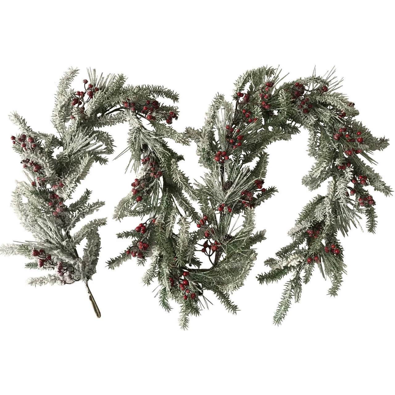 Fraser Hill Farm 9-Ft. Snow-Covered Decorative Garland - Frosted With Pinecones And Berries 1 Fraser Hill Farm 9-Ft. Snow-Covered Decorative Garland - Frosted With Pinecones And Berries