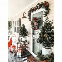 Fraser Hill Farm 24-in. Christmas Frosted Wreath With Pinecones, Berries And Plaid Bows 14 Fraser Hill Farm 24-in. Christmas Frosted Wreath With Pinecones, Berries And Plaid Bows -Christmas store unnamed file 858