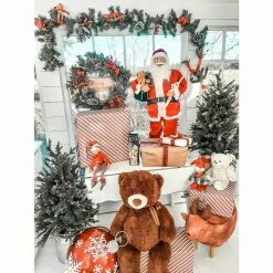 Fraser Hill Farm 24-in. Christmas Frosted Wreath With Pinecones, Berries And Plaid Bows 15 Fraser Hill Farm 24-in. Christmas Frosted Wreath With Pinecones, Berries And Plaid Bows -Christmas store unnamed file 859