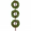 Fraser Hill Farm Set Of 3 Holly Berry 24" Wreaths W/ Ornaments, 150 Battery-Operated LED Lights For Displays