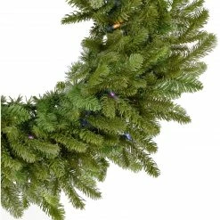 Fraser Hill Farm 48" Grandland Artificial Wreath W/ Multi-Colored Battery-Operated LED String Lights For Displays 7 Fraser Hill Farm 48" Grandland Artificial Wreath W/ Multi-Colored Battery-Operated LED String Lights For Displays -Christmas store unnamed file 905