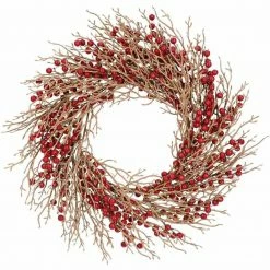 Fraser Hill Farm 24-In. Wreath Door Or Wall Hanging With Berries