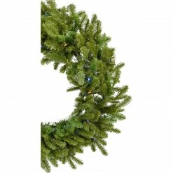 Fraser Hill Farm 60" Grandland Green Christmas Décor Wreath With Multi-Color LED Lights -Christmas store unnamed file 957
